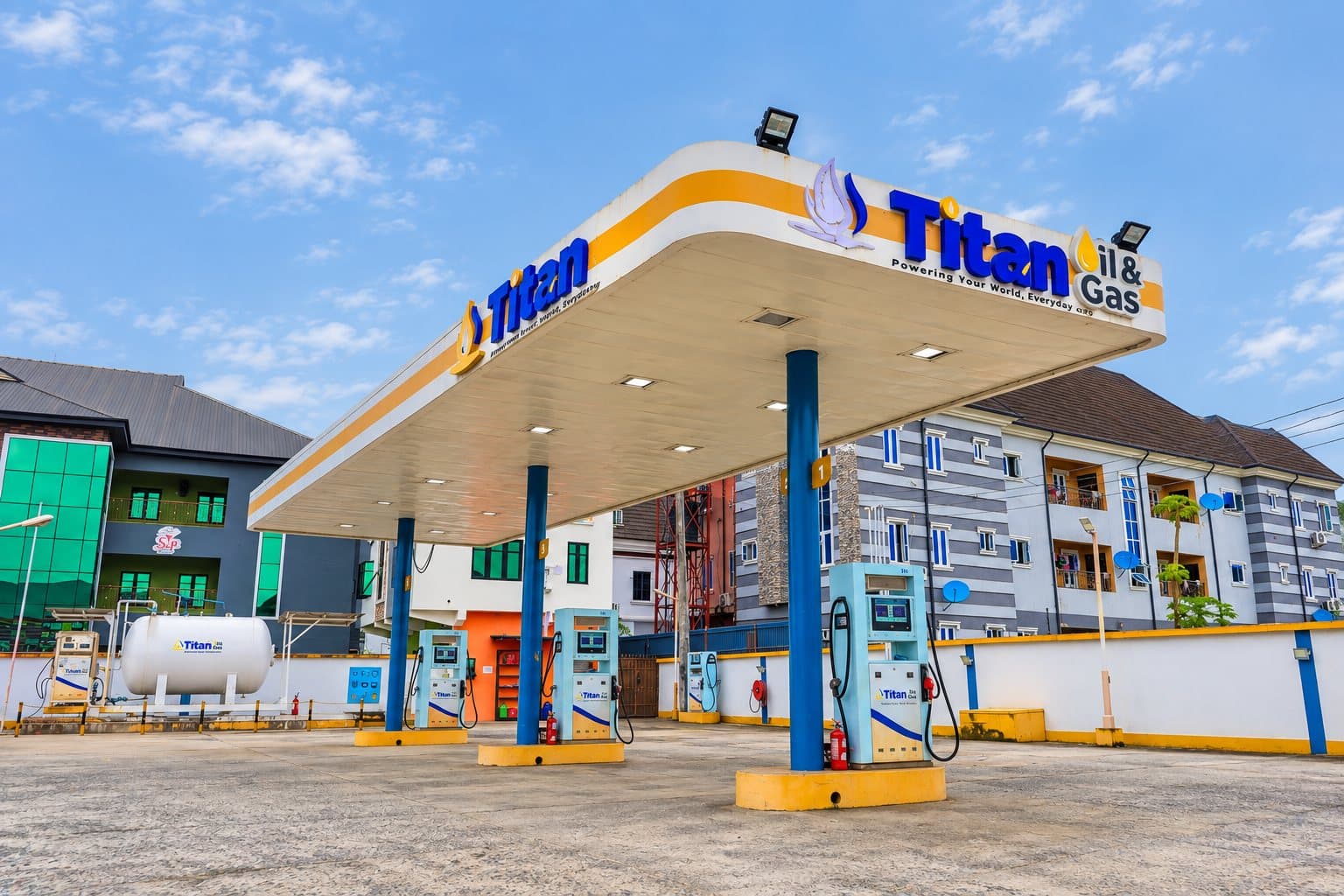 Fuel dispensers under the Peter Odili canopy